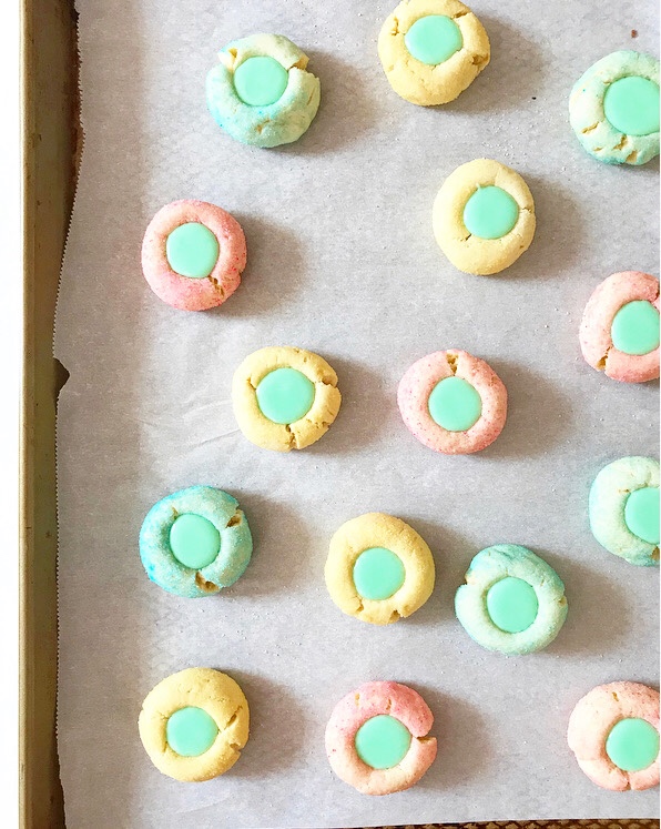 Easter Basket Thumbprints