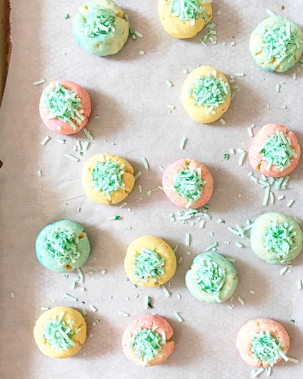 Easter Basket Thumbprints
