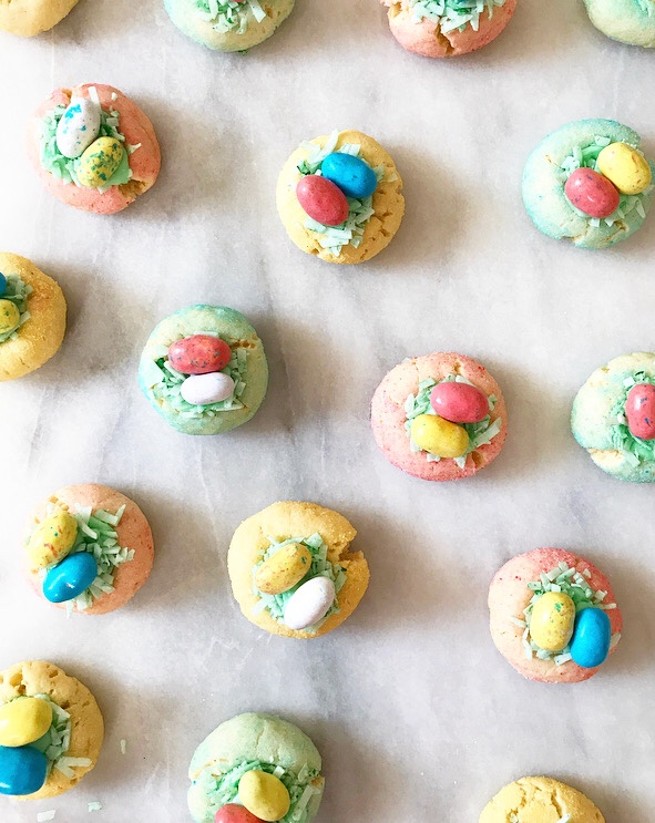 Easter Basket Thumbprints