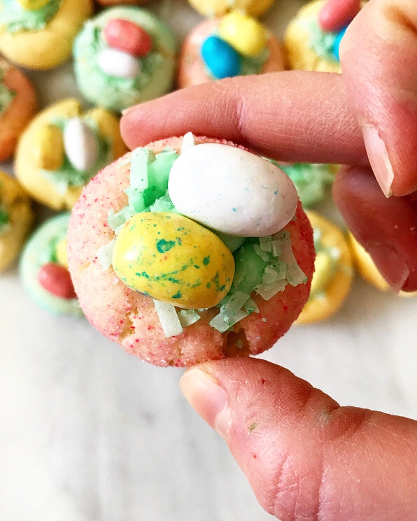 Easter Basket Thumbprints