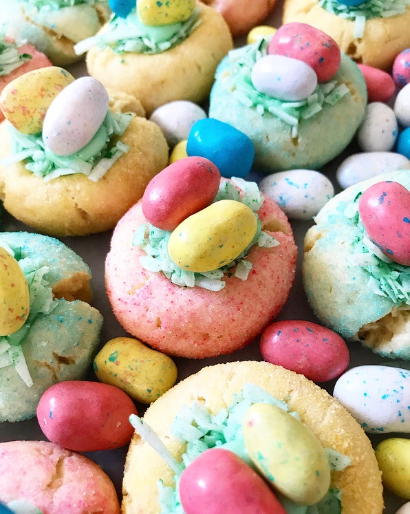 Easter Basket Thumbprints