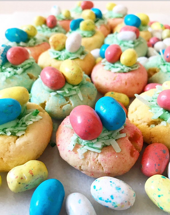 Easter Basket Thumbprints