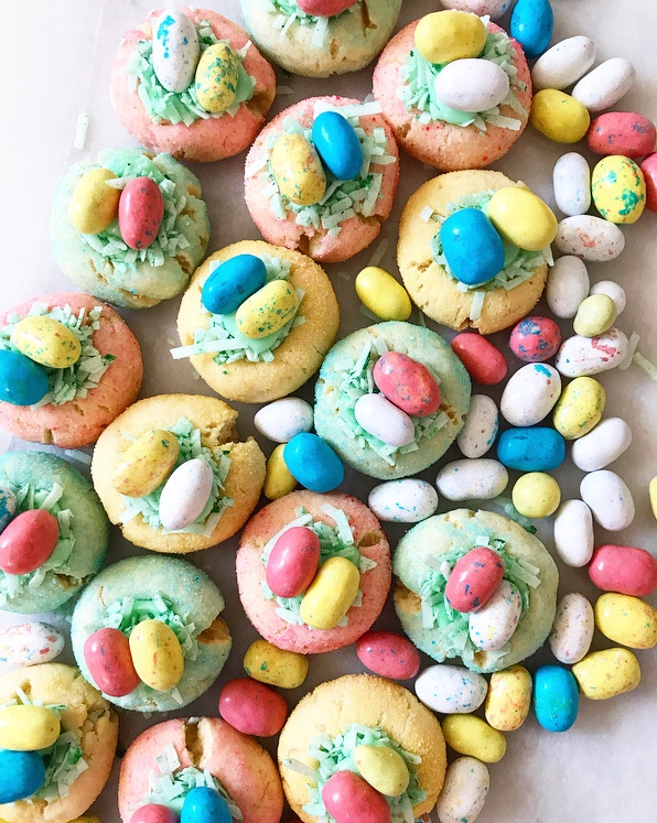 Easter Basket Thumbprints