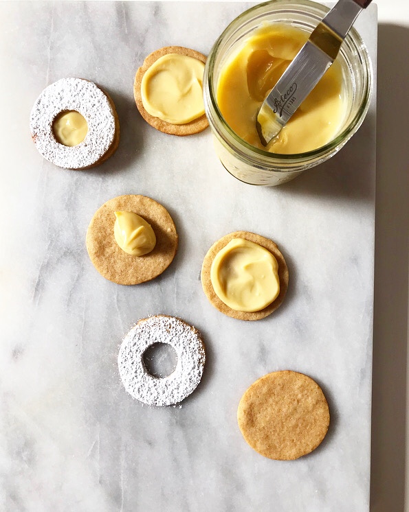 Key Lime Linzer Cookies