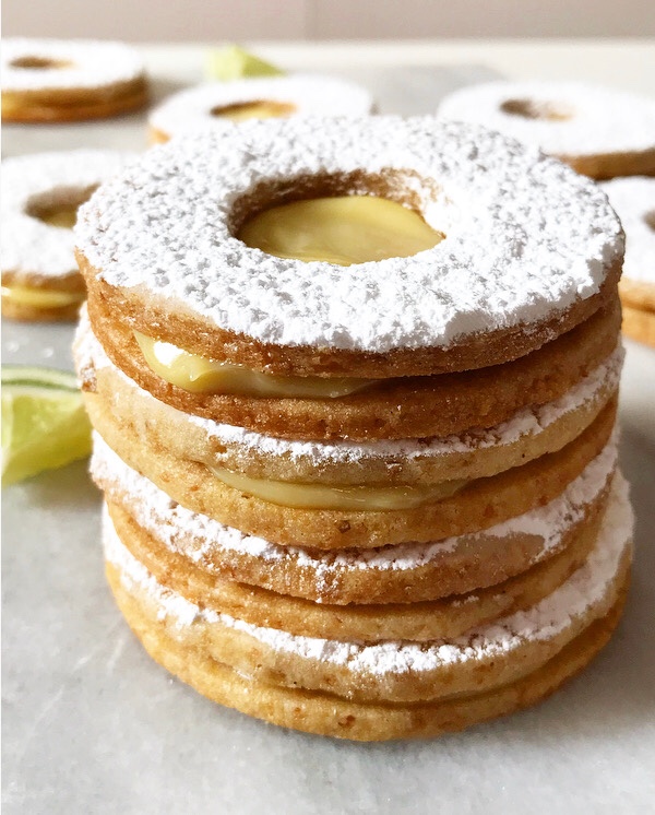 Key Lime Linzer Cookies