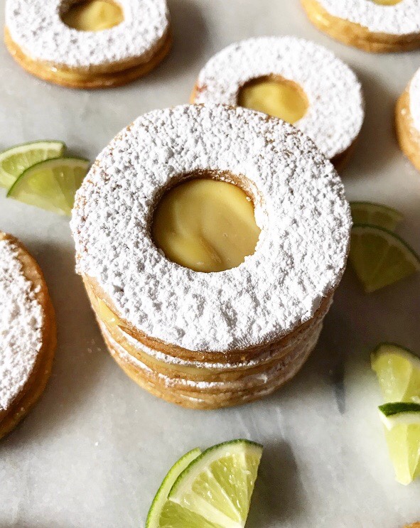 Key Lime Linzer Cookies