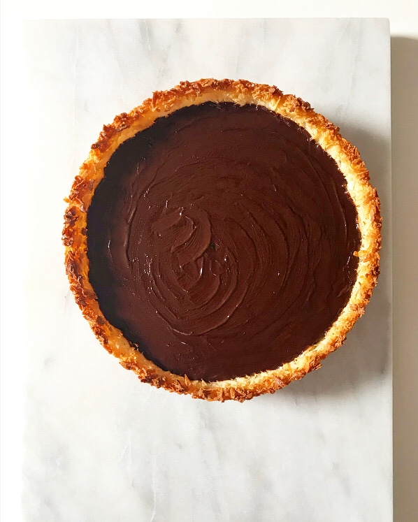 Chocolate Macaroon Tart {Five Ingredients, Grain-Free}