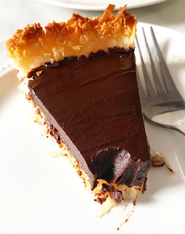 Chocolate Macaroon Tart {Five Ingredients, Grain-Free}