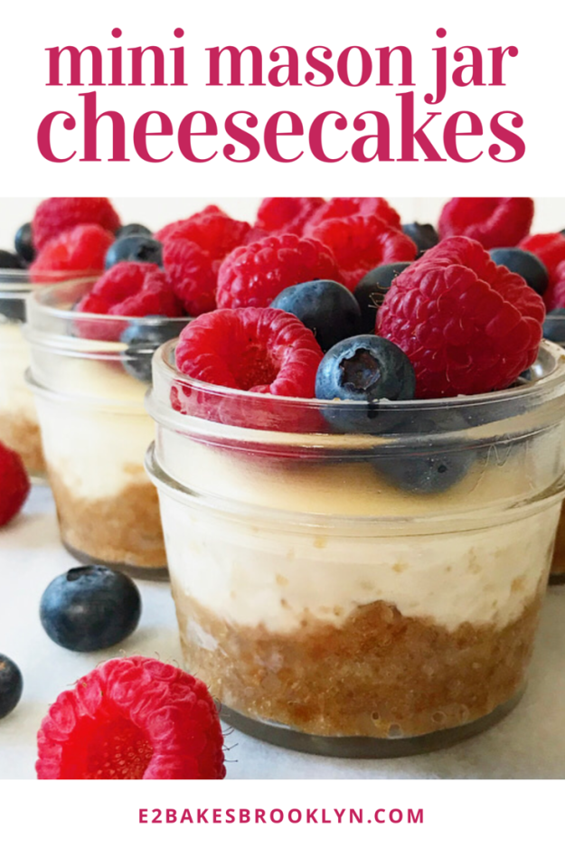 Mini Mason Jar Cheesecakes