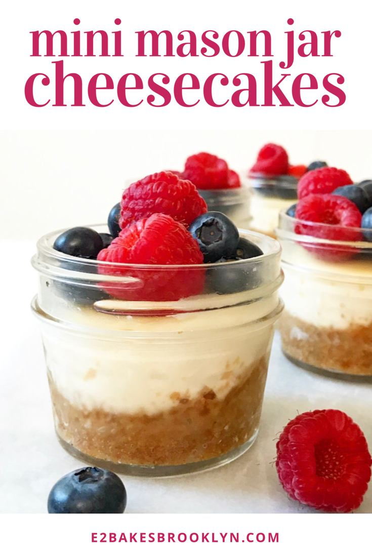 Mini Mason Jar Cheesecakes