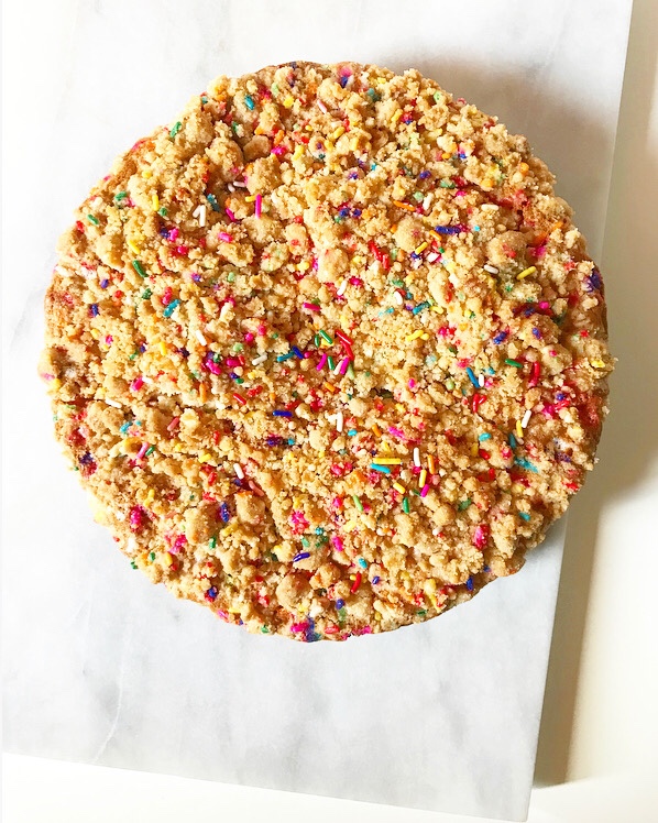 Double Funfetti Crumb Cake