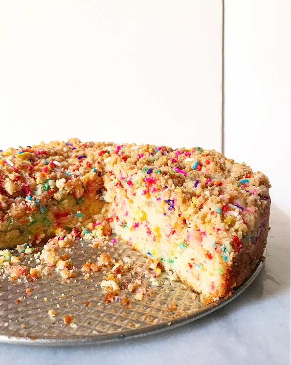 Double Funfetti Crumb Cake