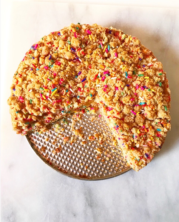 Double Funfetti Crumb Cake
