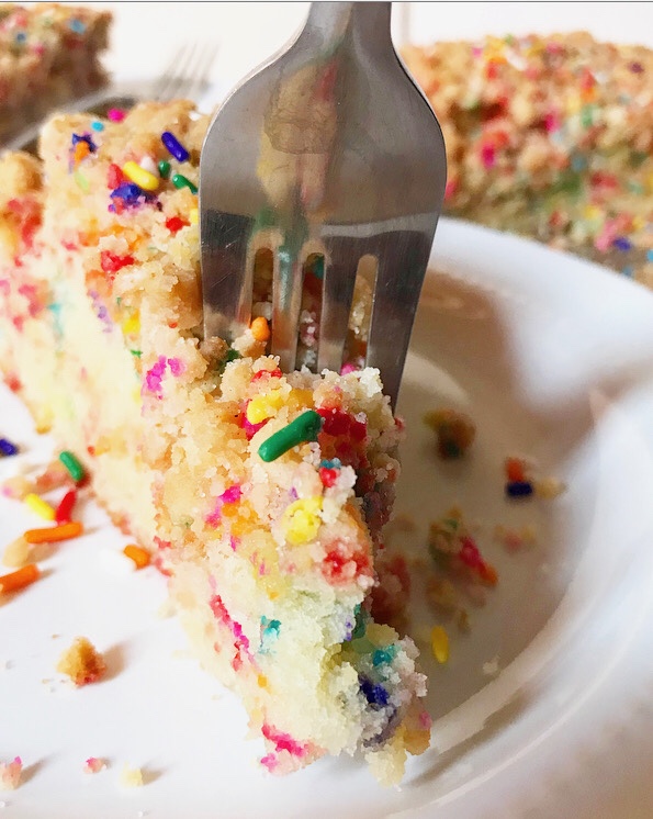Double Funfetti Crumb Cake