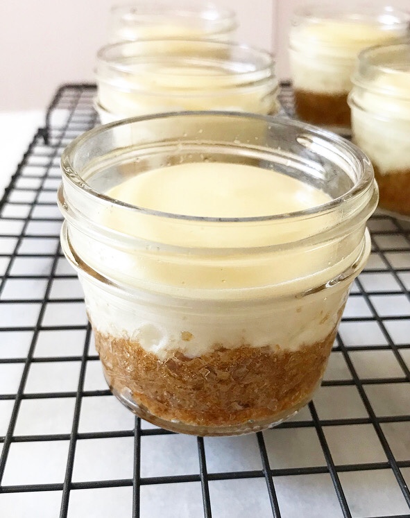 Mini Mason Jar Cheesecakes