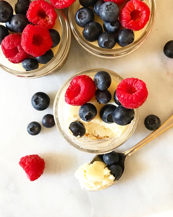 Mini Mason Jar Cheesecakes