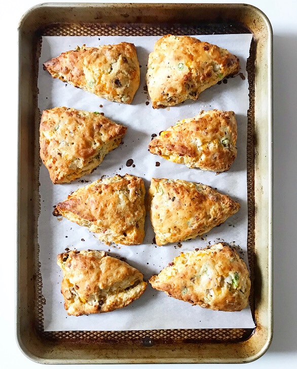 Bacon, Cheddar & Scallion Scones