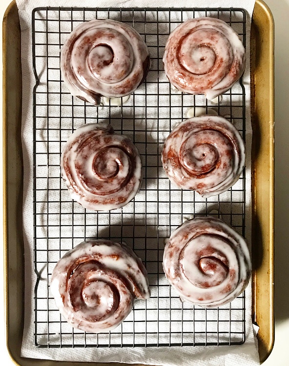 Cinnamon Roll Doughnuts