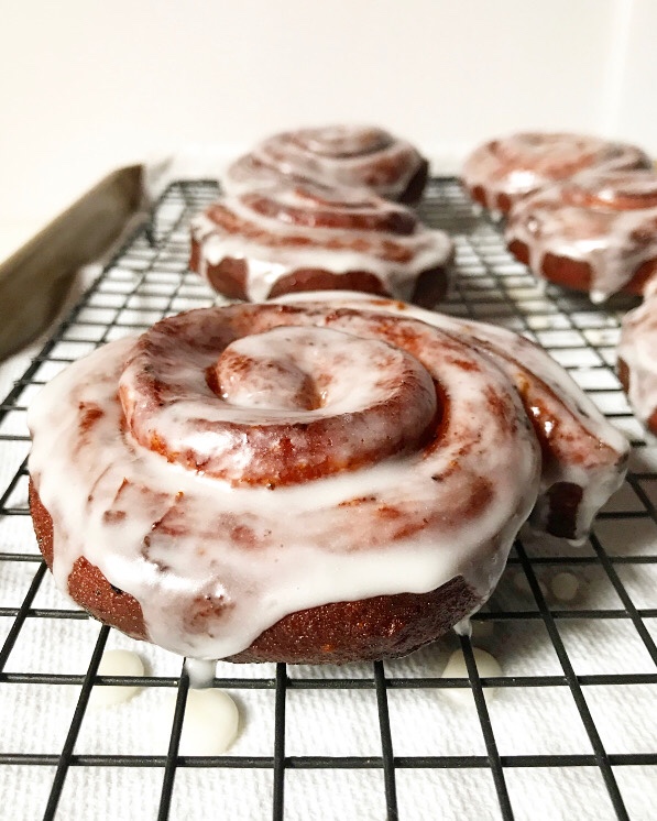 Cinnamon Roll Doughnuts