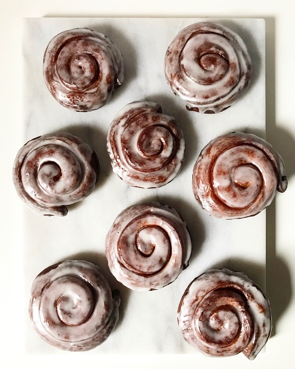 Cinnamon Roll Doughnuts