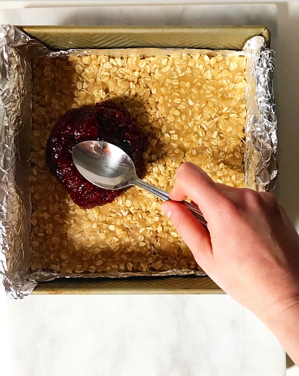 Easy Raspberry Jam Squares
