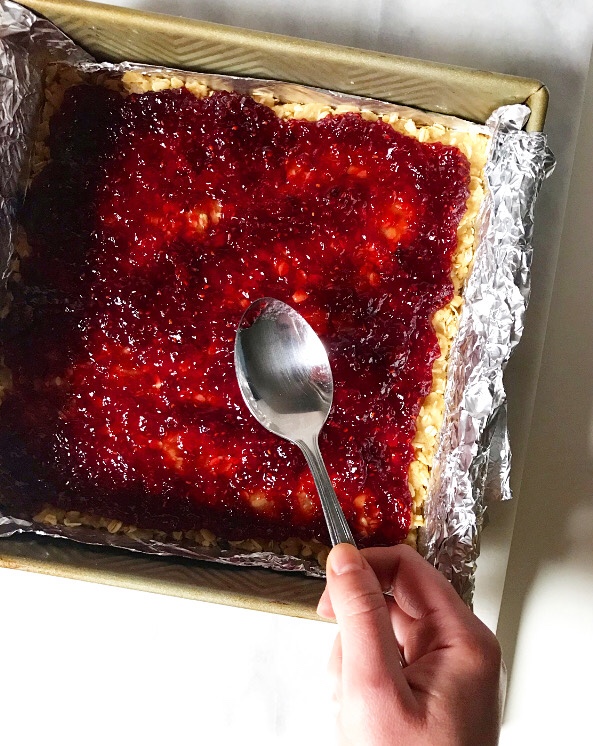 Easy Raspberry Jam Squares