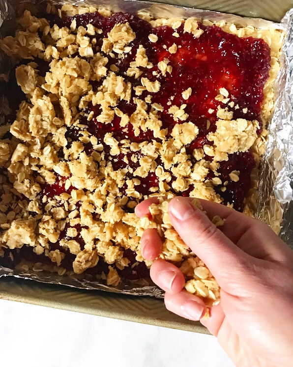 Easy Raspberry Jam Squares