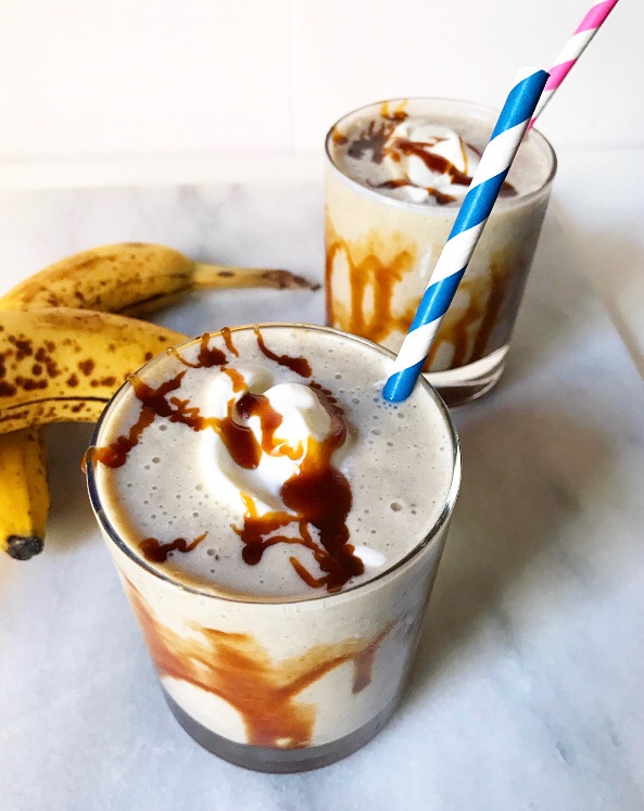 Caramelized Banana Milkshakes