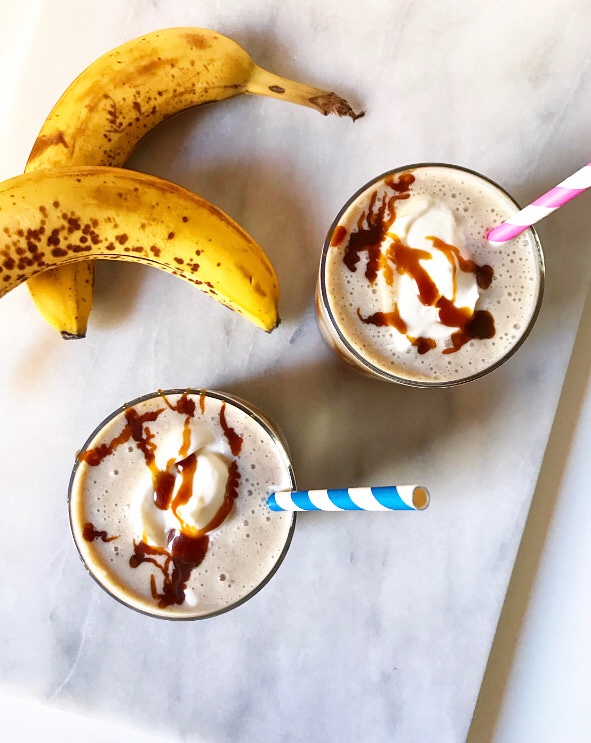 Caramelized Banana Milkshakes
