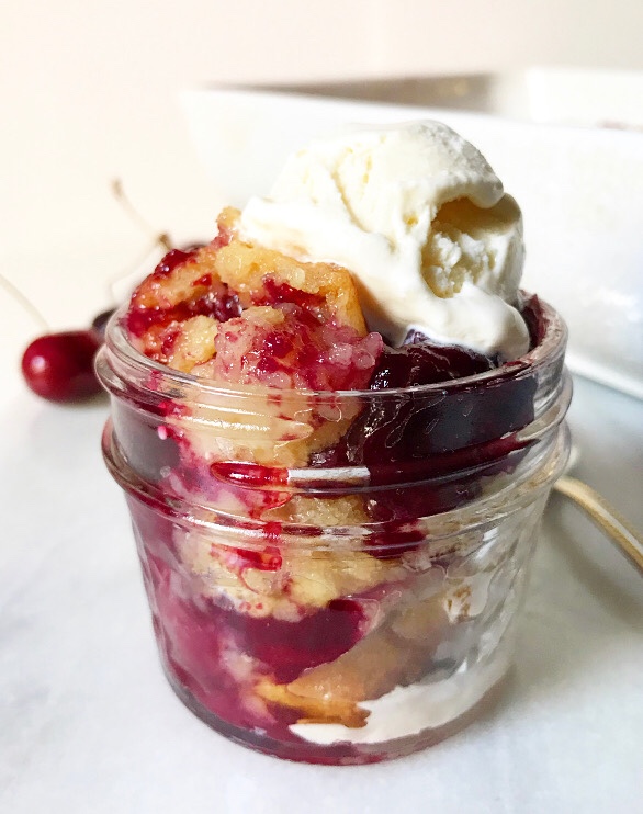 Sweet Cherry Sugar Cookie Crumble