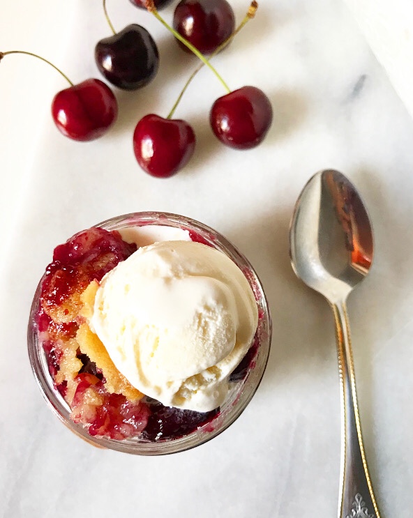 Sweet Cherry Sugar Cookie Crumble