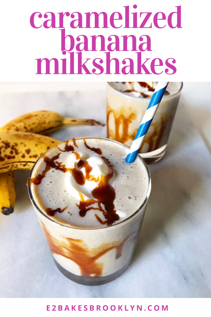 Caramelized Banana Milkshakes