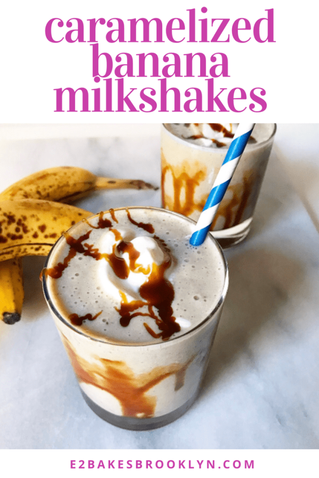 Caramelized Banana Milkshakes