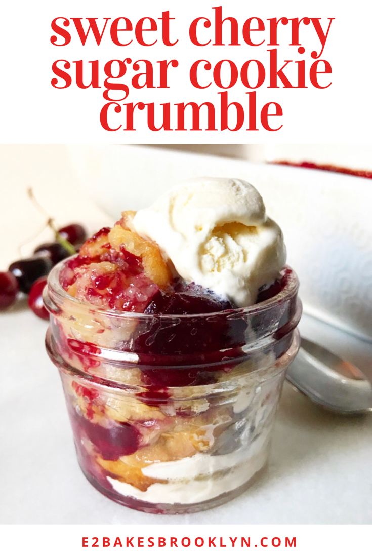 Sweet Cherry Sugar Cookie Crumble