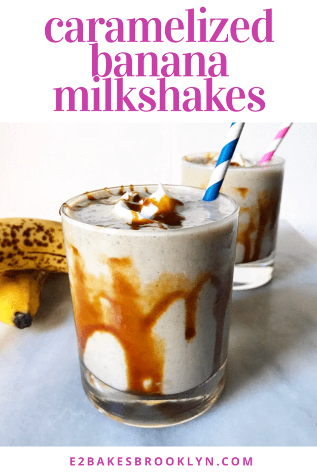 Caramelized Banana Milkshakes