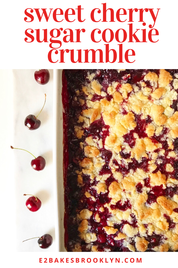 Sweet Cherry Sugar Cookie Crumble