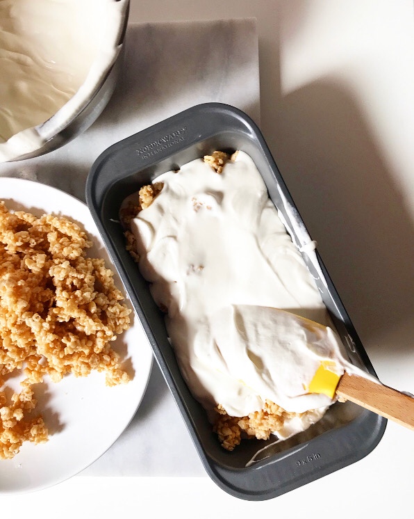 No-Churn Rice Krispies Treats Ice Cream