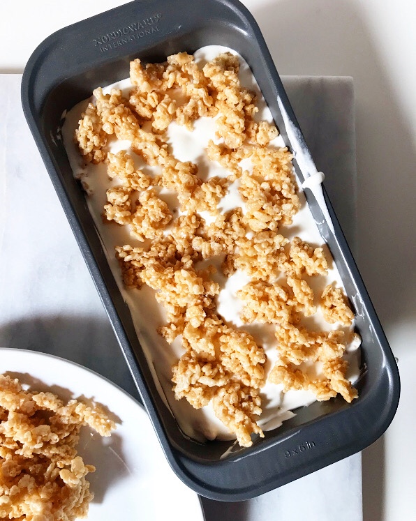 No-Churn Rice Krispies Treats Ice Cream