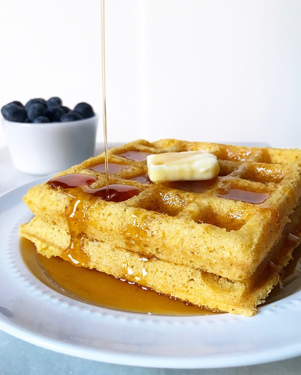 Cornmeal Waffles {Vegan & Gluten-Free}