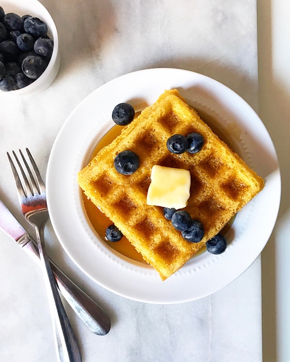 Cornmeal Waffles {Vegan & Gluten-Free}