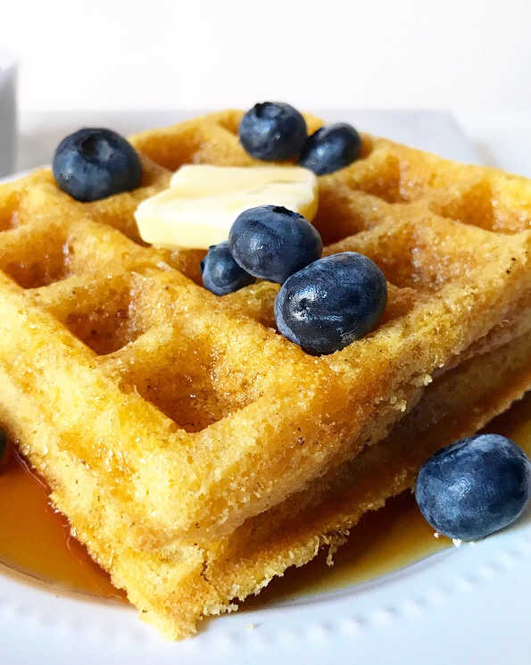 Cornmeal Waffles {Vegan & Gluten-Free}