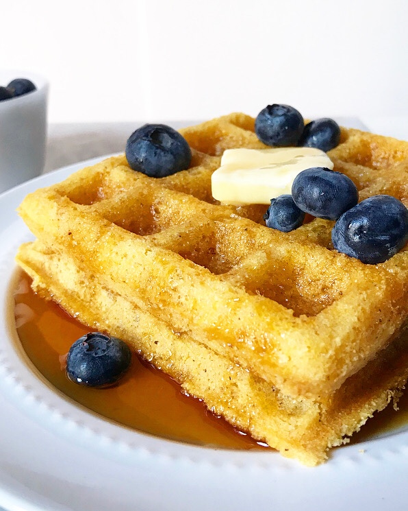 Cornmeal Waffles {Vegan & Gluten-Free}