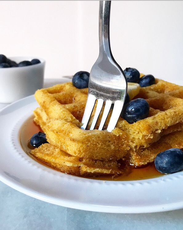 Cornmeal Waffles {Vegan & Gluten-Free}
