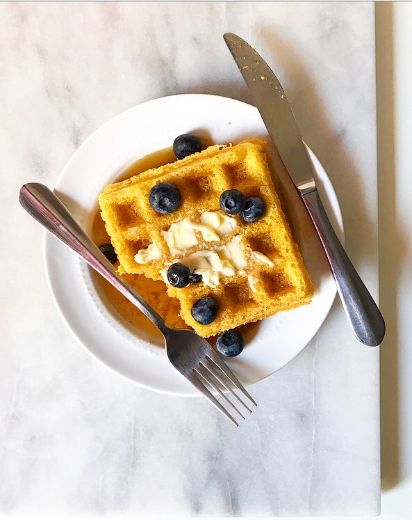 Cornmeal Waffles {Vegan & Gluten-Free}