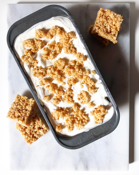 No-Churn Rice Krispies Treats Ice Cream