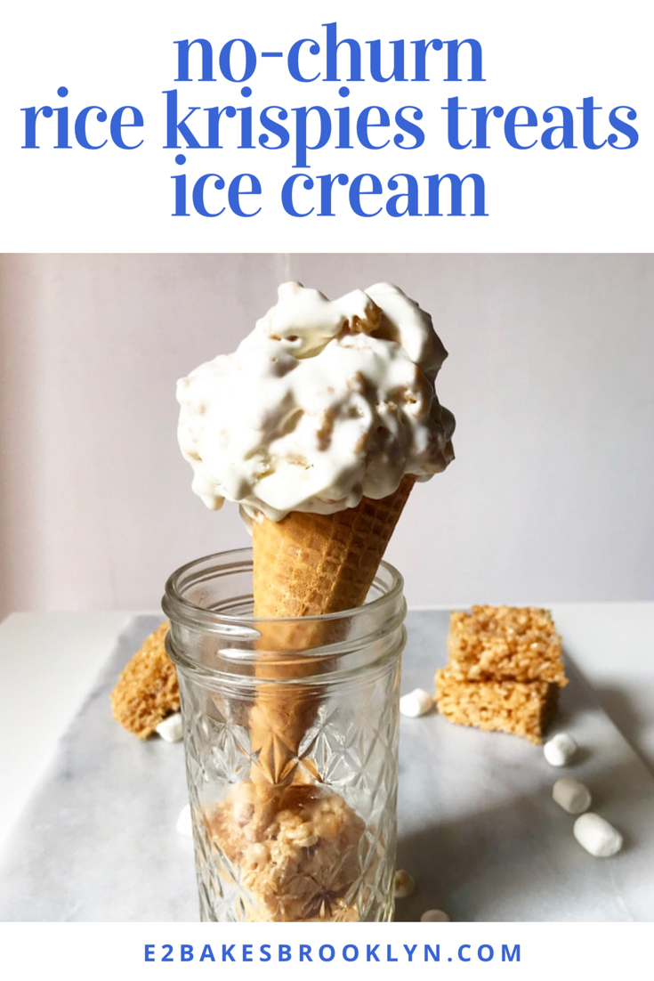 No-Churn Rice Krispies Treats Ice Cream
