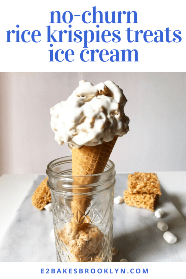 No-Churn Rice Krispies Treats Ice Cream