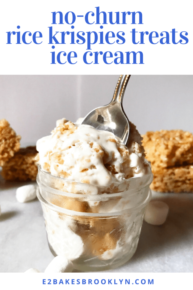 No-Churn Rice Krispies Treats Ice Cream