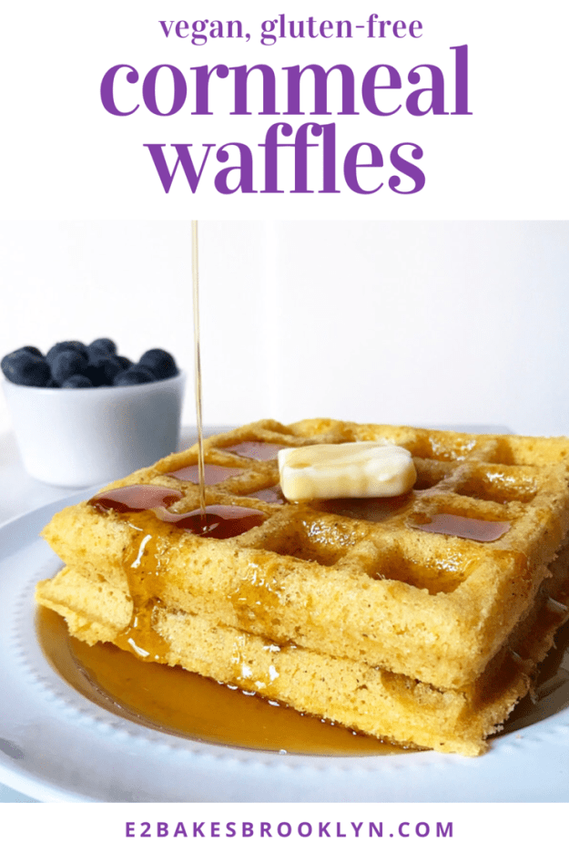 Cornmeal Waffles {Vegan & Gluten-Free}
