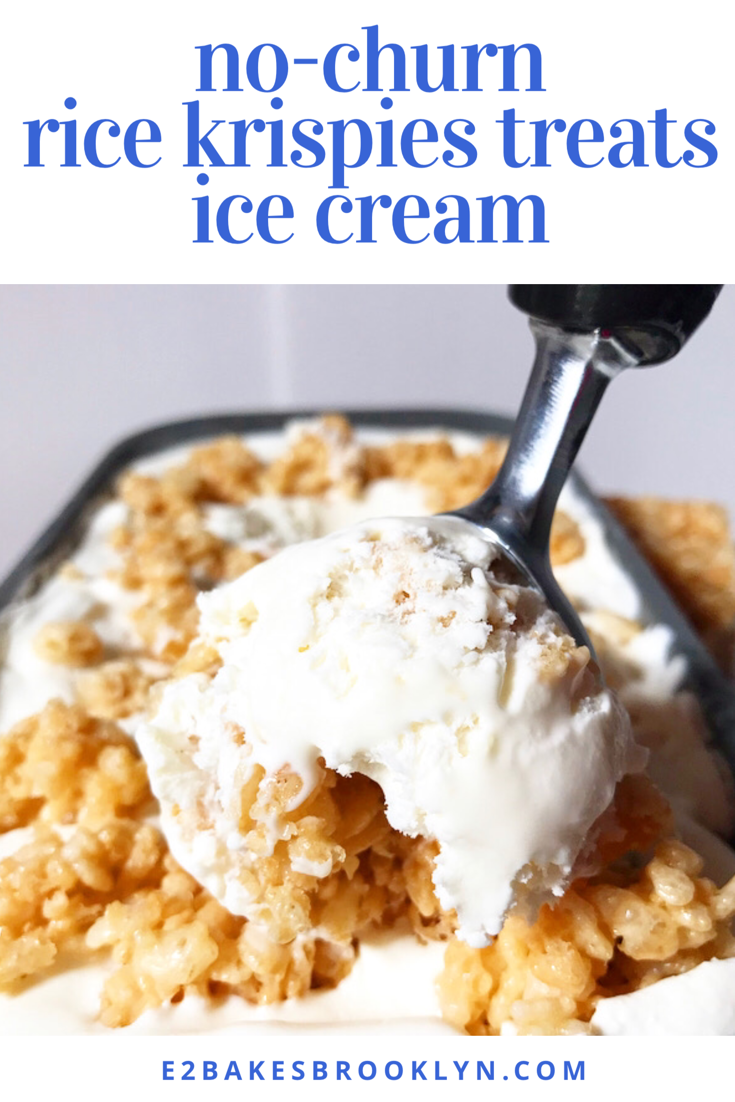 No-Churn Rice Krispies Treats Ice Cream